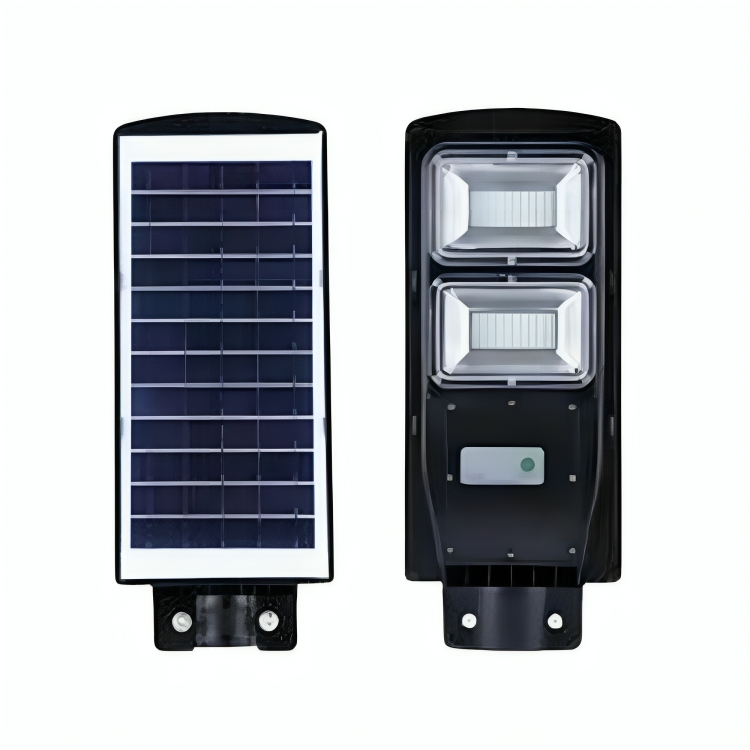 "Imported 60W all-in-one street light with integrated solar panel and LED, ideal for outdoor lighting"